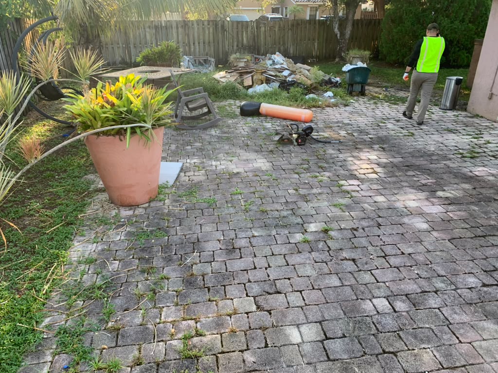 Before — Backyard Paver Patio in South Florida