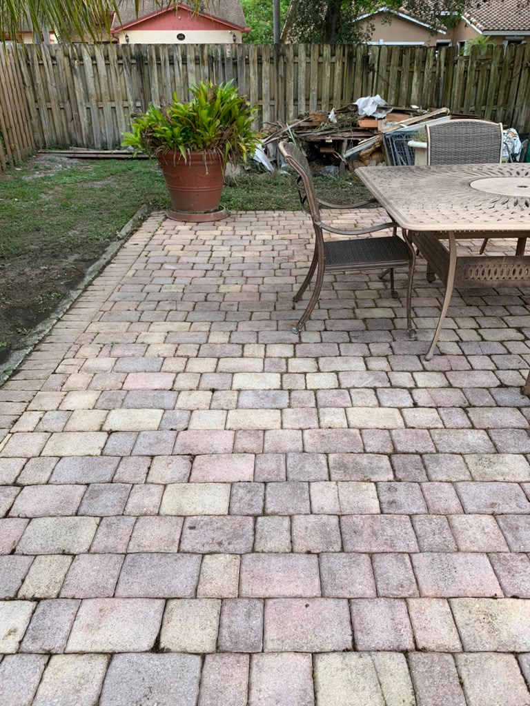 After — Backyard Paver Patio in South Florida