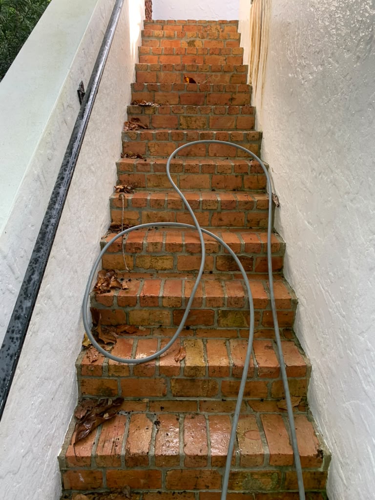 Before — Brick Staircase in South Florida
